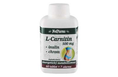MEDPHARMA L-Carnitin 500mg+Inulin+Chrom tbl.67